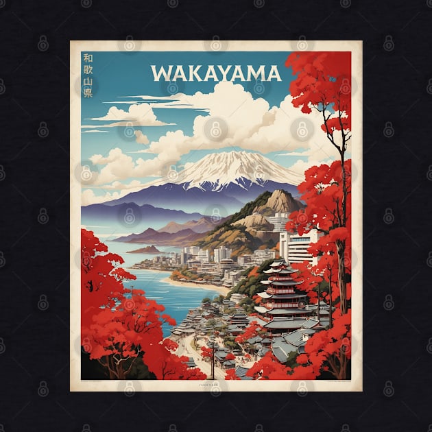 Wakayama Japan Travel Vintage Tourism Poster by TravelersGems